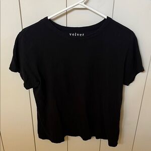 Velvet Marie Women's Classic Black Short Sleeve Tee